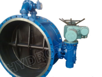 DN 0,25 - 2,5 Mpa Electric / Manual Flanged Butterfly Valve untuk Hydropower Station