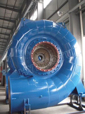 Francis Turbine Runner Buatan Baja Output Listrik Komponen Pembangkit Listrik Tenaga Air 0,1MW-200MW
