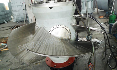 2m-25m Water Head Kaplan Turbine dengan pisau stainless steel dan generator sinkron