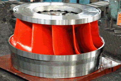 Komponen Pembangkit Listrik Tenaga Air 100KW-20MW Francis Turbine Runner yang Dapat Dikonfigurasi Vertikal Horisontal