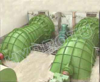 Turbin Hidro Kaplan berkapasitas air rendah horizontal 0.1MW - 5MW