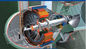 Adjustable Blades Bulb Tubular Hydro Turbine / Air turbin untuk Low Heads 2m - 20m