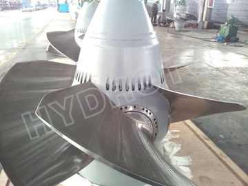 2m-25m Water Head Kaplan Turbine dengan pisau stainless steel dan generator sinkron