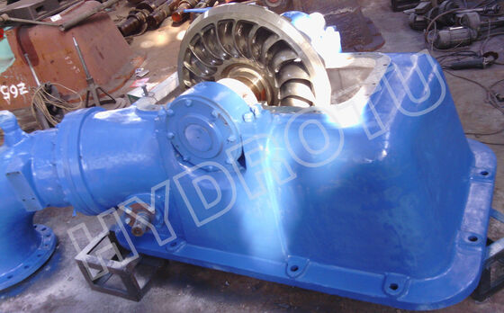 Turbin Hidro Turgo dengan output 100KW-2000KW, stainless steel runner, dan efisiensi 88% untuk pembangkit listrik tenaga air