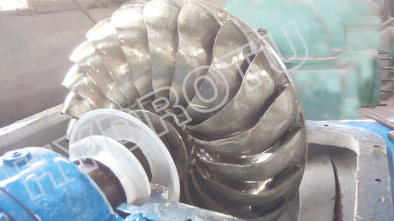 Turbin Hidro Turgo dengan output 100KW-2000KW, stainless steel runner, dan efisiensi 88% untuk pembangkit listrik tenaga air