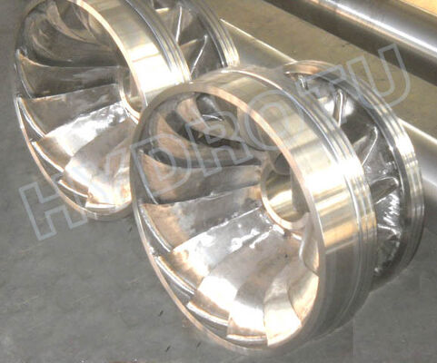 Komponen Pembangkit Listrik Tenaga Air Rentang Kepala Stainless Steel 10m-300m Pelari Turbin Francis yang Dapat Disesuaikan