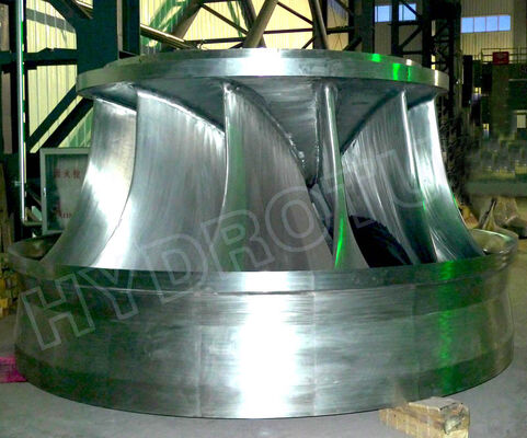 Komponen Pembangkit Listrik Tenaga Air 100KW-20MW Francis Turbine Runner yang Dapat Dikonfigurasi Vertikal Horisontal