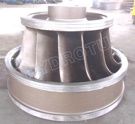 Komponen Pembangkit Listrik Tenaga Air 100KW-20MW Francis Turbine Runner yang Dapat Dikonfigurasi Vertikal Horisontal